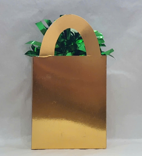 Foil and Paper Mini Tote Balloon Weight 15